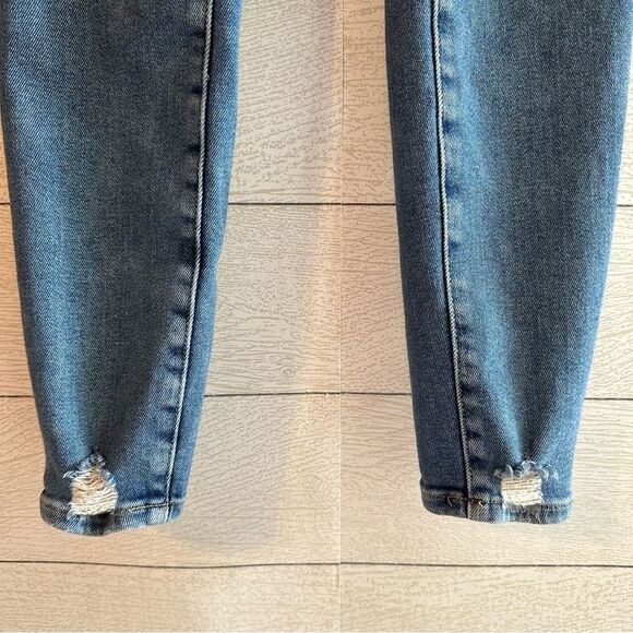 GOOD AMERICAN Good Legs Deep V Yoke Skinny Jeans in Indigo005 Size 0/25 - Picture 6 of 11